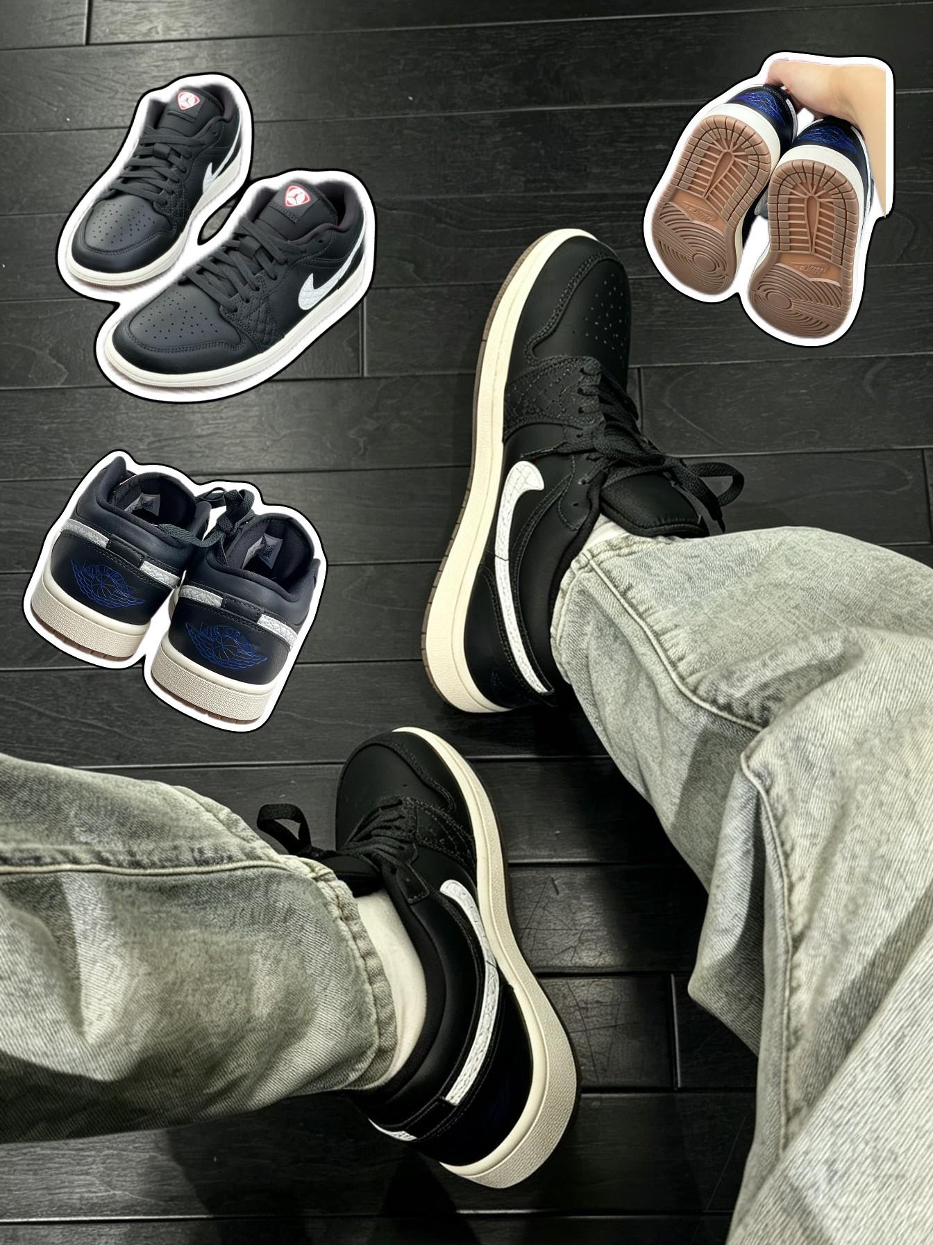 「AJ1 Low黑蓝复古|百搭神鞋开箱」